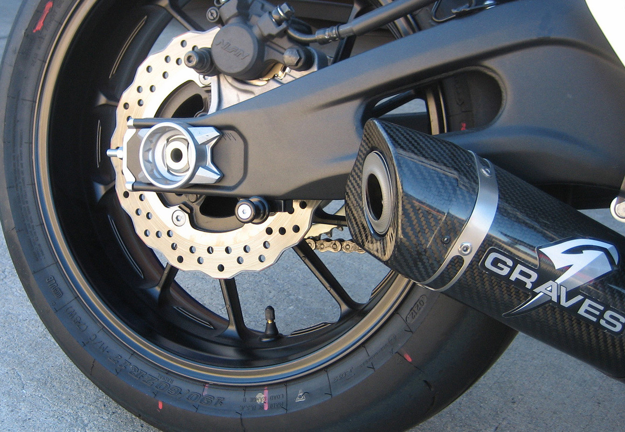 Graves Motorsports Universal Motorcycle Swingarm Spool Adapter Mounts